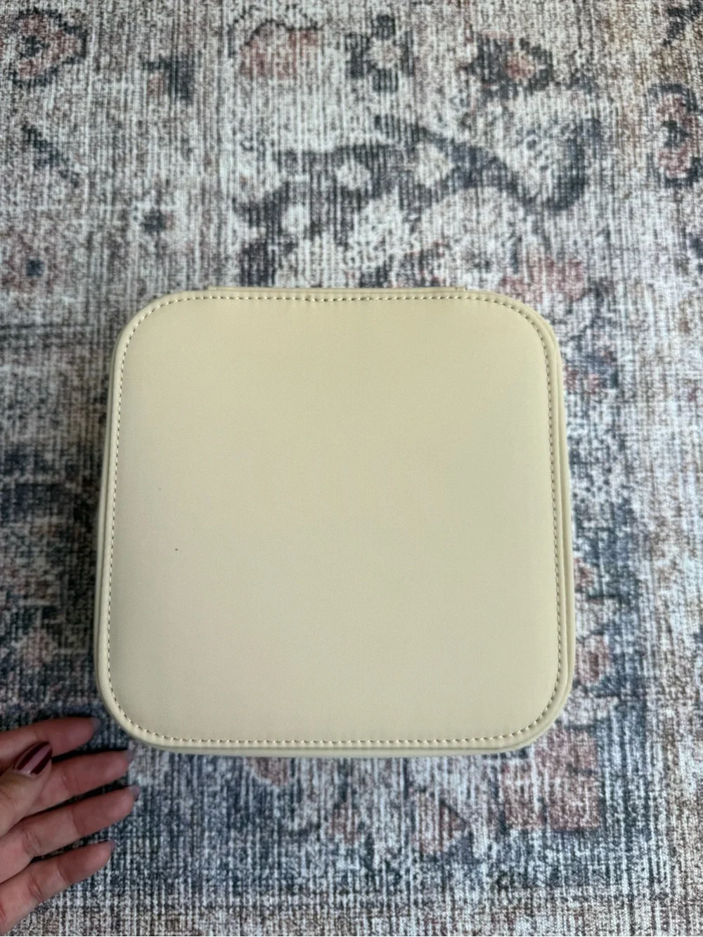 Stoney Clover Lane Compact Square Travel Case - Cream